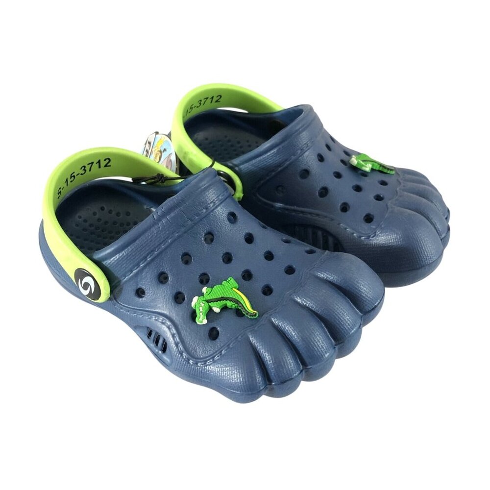 Frisky Toddler Boys Clogs Slip On Plastic Water Friendly Navy Blue Size 7